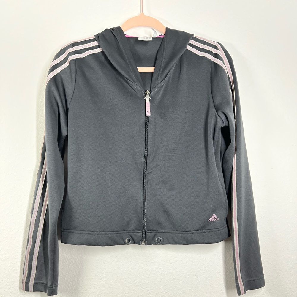 Adidas Women's Essentials 3-Stripes Cropped Jacket size M